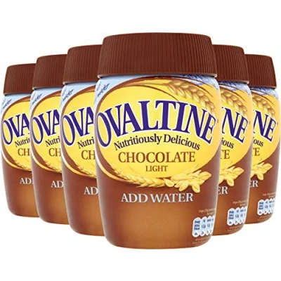 Image of Ovaltine Chocolate Light add Water, Malt and Barley Drink, 300 g (Multipack of 6)