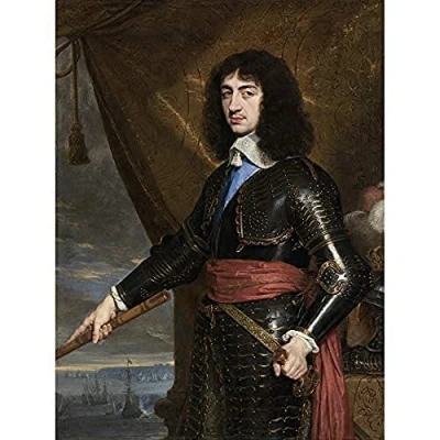 Image of Artery8 De Champaigne Portrait King Charles II England Unframed Wall Art Print Poster Home Decor Premium