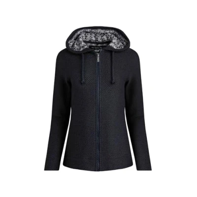 Image of Weird Fish Chicoa Full Zip Hooded Classic Eco Macaroni Navy Size 12