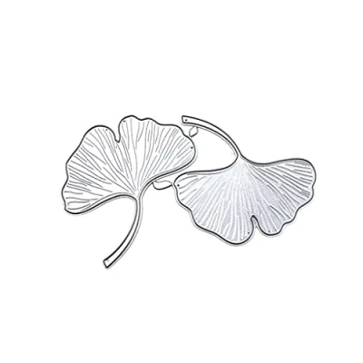 Image of Ginkgo Biloba Metal Cutting Dies Stencil Scrapbooking DIY Album Stamp Paper Card Embossing Decoration For Cardmaking Uk