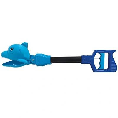 Image of Pincher Pals Dolphin from Deluxebase. Jumbo Sized Hand Grabber Toy for Kids. Fun claw toys that make fantastic ocean gifts!