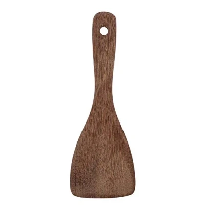 Image of TOPINCN Wooden Spatula Kitchen Utensil Cooking Tool Fried Rice Turner Non Stick Easy to Clean Gadget(Semicircular)