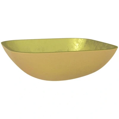 Image of vidaXL Basin Glass 42x42x14 cm Gold