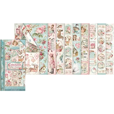 Image of Stamperia Intl SBBV09 Collectables Pink Christmas, Paper