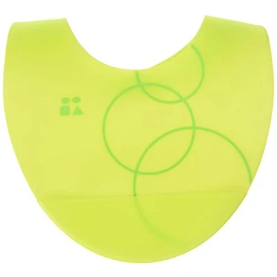 Image of Gosili Silicone Baby Bib Modern Little Travel Feeding Foldable w/optional pocket Comfortable Dishwasher Safe Wipe Clean Bib/Silibib(Lime)