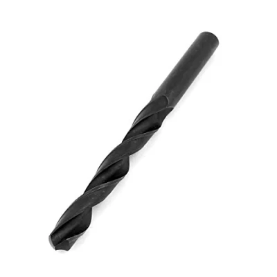 Image of Sourcingmap 10.7mm Cutting Dia HSS Straight Shank Twist Drilling Bit Black