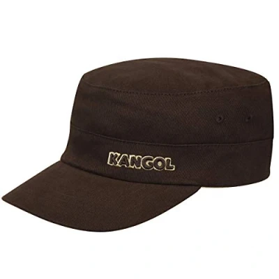 Image of Kangol Cotton Twill Army Cap, Brown, Small (Manufacturer Size: Small/Medium)