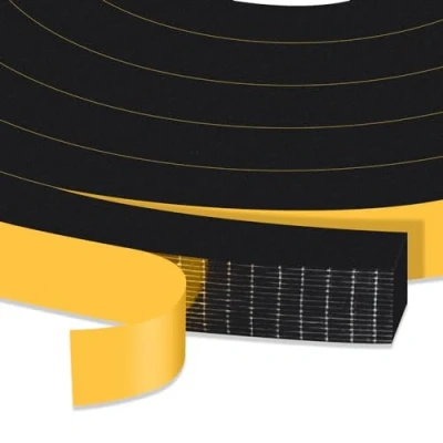Image of YIMIKI High Density Foam Tape 12mm(W) x 12mm(T), Strong Self Adhesive Weather Stripping Seal,Home Window Insulation Door Draught Excluder Tape,Soundproof Shockproof Gap Sealing,2 Rolls, Total 4M Long