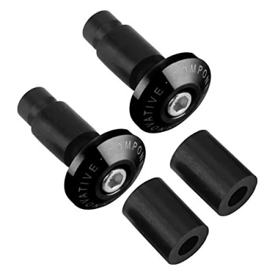 Image of Handlebar Plug, 22mm 7/8inch Rubber Motorcycle End Slider Plug Caps for Racing ATV Offroad (Black)