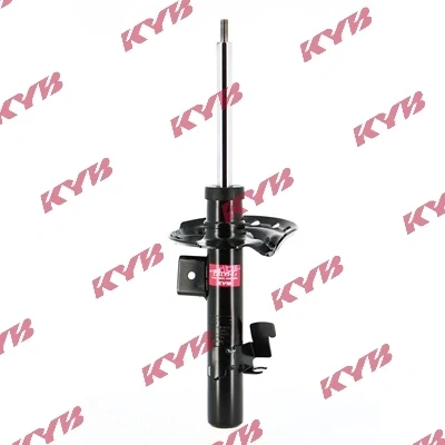 Image of 31290327, 31290329, 31340479, 31340481 Shock absorber KYB 3348083 Front Axle Left Gas Pressure Twin Tube Suspension Strut Top pin, Bottom Clamp