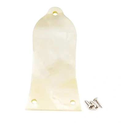 Image of Musiclily Pro Natural Mother of Pearl 3 Hole Guitar Truss Rod Cover for China Made Epiphone Les Paul, Gold