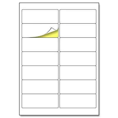 Image of 14 per Sheet, 25 Sheets, A4 White Sticker Address Labels, Laser/Inkjet Printing 99.1 x 38.1mm