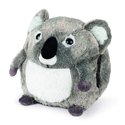 Image of COZY NOXXIEZ Plush Hand Warmer Toys Safari Animals Childrens Cute Pillows, Fluffy Soft Plushies, Reusable Animal Cushion Presents for Girls, Boys, Babies (Koala)