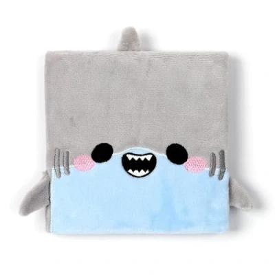 Image of Puckator Adoramals Shark Plush Fluffies Notebook School Teacher Student Homework Study Planner Notepad Collage University Essentials Journals Planners Jotter Uni Gifts Stationery Supplies