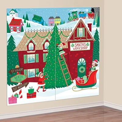 Image of Amscan 671096 Ss Add Ons Santa Workshp(2Sht)