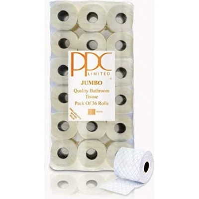 Image of 144 x 18.5m Roll Jumbo Toilet Rolls Quilted Tissue Paper Towel Loo Job Lot Wholesale Bulk Buy