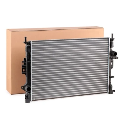Image of 31261106, 31338765, 36000797 Engine radiator NRF EASY FIT 53737 Aluminium 672mm 461mm 27mm with seal ring Brazed cooling fins FORD: FOCUS 3, C Max 2