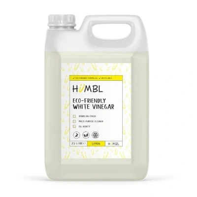 Image of Humbl Sicilian Lemon Scented White Vinegar Cleaning All Natural Multi Surface &amp; Purpose Cleaner, Limescale Remover, Laundry Softener More 100% Vegan Cruelty Free 2.5 Litre
