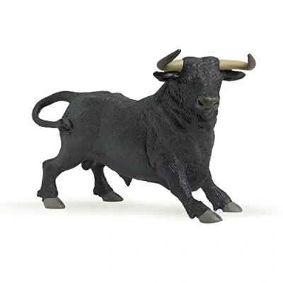 Image of PAPO FARMYARD FRIENDS Tiere Figurine, Animals, 51050 Andalusian Bull, Multicolour