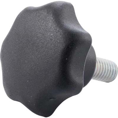 Image of Ganter Normelemente GN 6336.4 ST 40 M8 16 Star Grip Screws, Matte Black, Gewindelänge l1: 16mm, Set of 20 Pieces