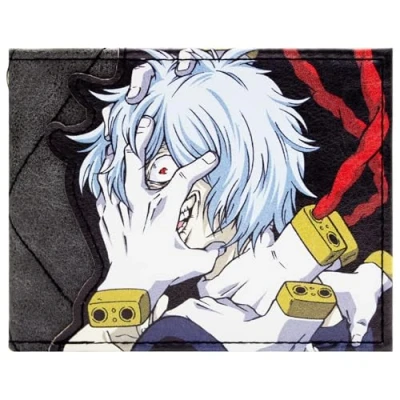 Image of My Hero Academia Tomura Shigaraki League of Villains Tenko Wallet Bi Fold ID &amp; Card Holder, Multicolor