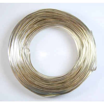 Image of celloexpress Aluminium Craft Wire 2mm x 50m (Diameter Length) 12 Guage (Pale Gold)