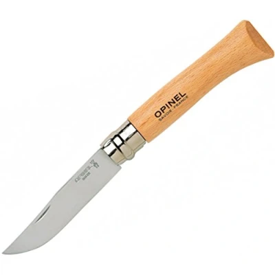 Image of Opinel No.6 VRI Stainless Steel Blade Lock Knife Brown,
