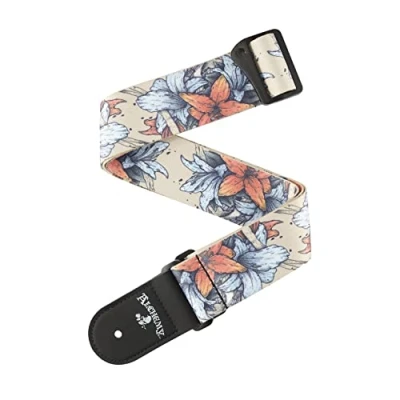 Image of D&#039;Addario Accessories Guitar Strap Electric Strap, Acoustic &amp; Bass Alchemy Death in Bloom