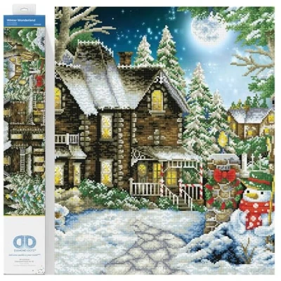 Image of DIAMOND DOTZ Painting Kit: Advanced, DD15, Winter Wonderland, 90cm x 61cm