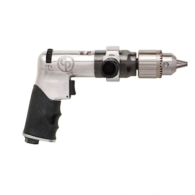 Image of Chicago Pneumatic CP789HR Air Power Drill, General Maintenance, 1/2 in.(13mm), Reversible, Keyed Chuck, Aluminum Housing, Pistol Handle, 0.43 HP/320 W, Stall Torque 15.6 ft. lbf/21.1 NM 500 RPM