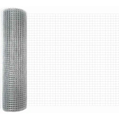 Image of vidaXL Welded Wire Fence 0,8x25 m Galvanised Steel