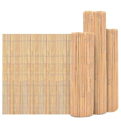 Image of FlickBuyz Garden Bamboo Slat Natural Fence Screening Roll Privacy Border Wind/Sun Protection (1m x 4m)