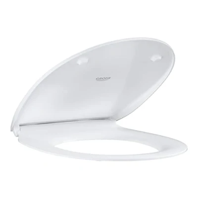 Image of GROHE Bau Ceramic Wc Seat with Lid, Incl Fixation Set Extra Slim Design, Soft Close and Quick Release Feature 39923000