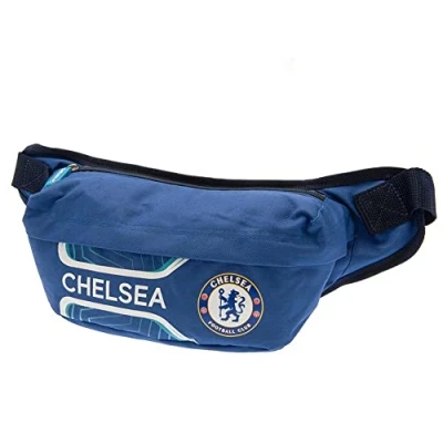 Image of Chelsea FC Crest Crossbody Bag, Royal Blue/White/Black, One Size