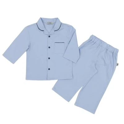 Image of TURTLE Revere Boys Pyjamas Set 100% Cotton Woven PJ Sets Sleepwear for Kids (Light Blue, 2 3 Years)
