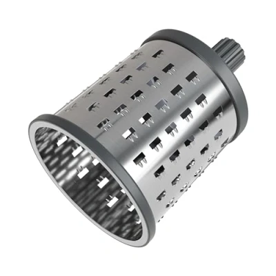 Image of Zyliss E900059 Universal Drum Grater, Stainless Steel, Grating Apples, Cereals, Granola, for Use with Rotary Cheese 5 Year Guarantee