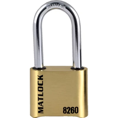 Image of Matlock Heavy Duty Hardened Steel Combination Padlock 51mm
