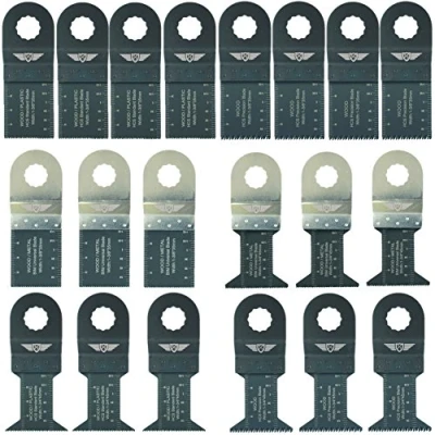 Image of 20 x TopsTools WXK20J Mix Blades Compatible with Worx Sonicrafter, 250W, Erbauer Multitool Multi Tool Accessories