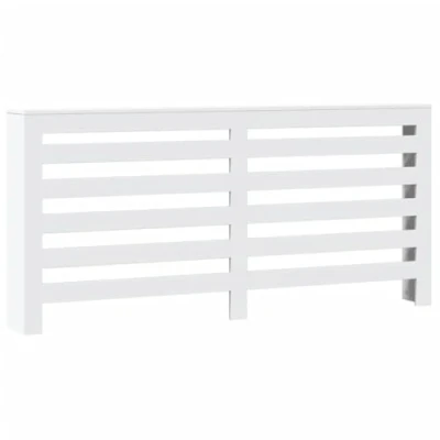Image of vidaXL Radiator Cover White 175x20x82 cm Engineered Wood