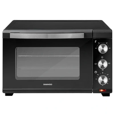 Image of Daewoo Mini Oven &amp; Grill 1300w Countertop Electric Cooker with adjustable Temperature Settings and 60 Minute Timer Indicator Light. Including Baking tray Wire Rack.
