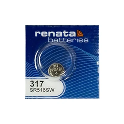 Image of 1 x Renata 317 Swiss Made Lithium Coin Cell Battery SR516SW