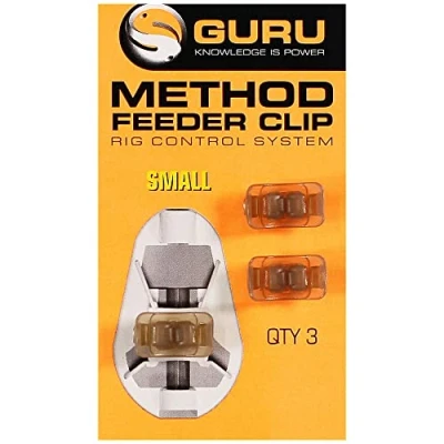 Image of Guru Method Feeder Clips Rig Control System Pack Of 3: Small