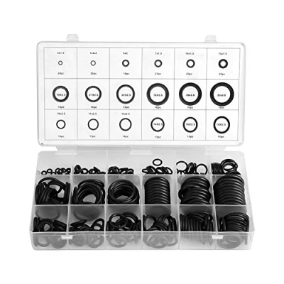 Image of DEWIN Rubber O Rings Assorted, Small Ring Assortment Set Hydraulic Plumbing Gaskets Seal Kit 18 Sizes 279Pcs/Kit