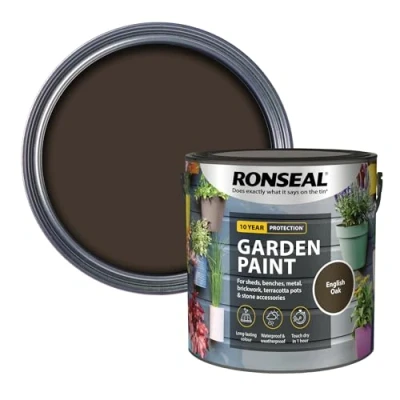 Image of Ronseal Garden Paint English Oak 2.5L