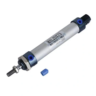 Image of 20mm Bore 25/50/75/80mm Stroke Mini Air Cylinder Aluminum Alloy Single Rod Double Acting Pneumatic Cylinder(75mm)