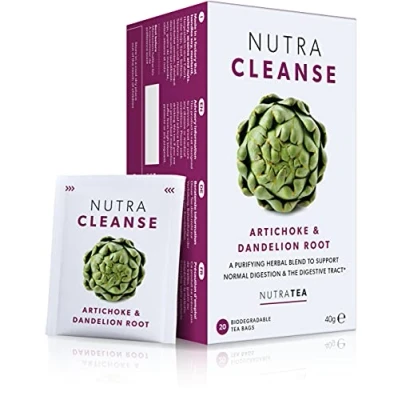 Image of NUTRACLEANSE Detox Tea Cleanse Helps Relieve Constipation &amp; Encourage Digestion Includes Dandelion Root Artichoke 120 Enveloped Bags by Nutra Herbal (6 Pack)