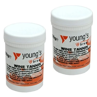 Image of 2x Wine Tannin 50g Youngs Home brew Beer &amp; Making Chemicals