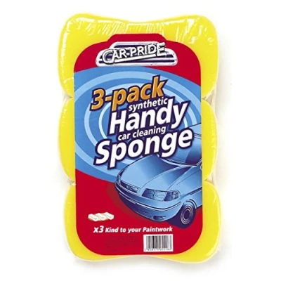 Image of Car Pride CP011 Handy Cleaning Sponges, Pack of 3