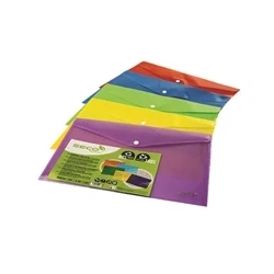 Image of SECO 100% Oxo Biod Translucent Popper Wallet ASSTD PK5