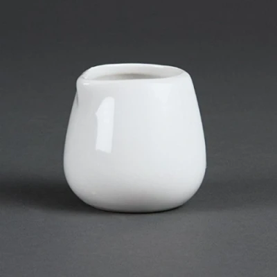 Image of Olympia White Ware Cream and Milk Jugs 43Ml 15Oz Mug Cup Creamer Pitcher 12pc
